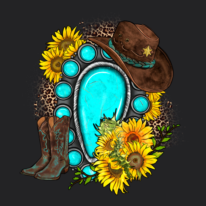 Western Turquoise Gemstone Vintage Tee by Zillion Design Studio | Teevron