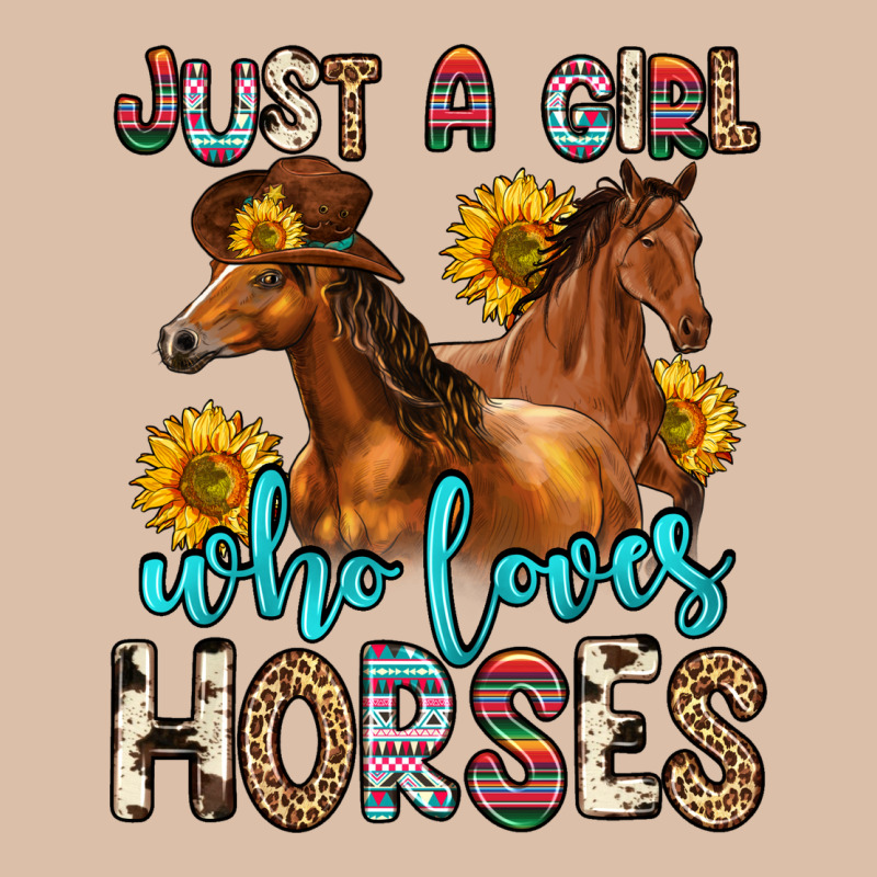 Just A Girl Who Loves Horses Urban Heavy Tee by Zillion Design Studio | Teevron