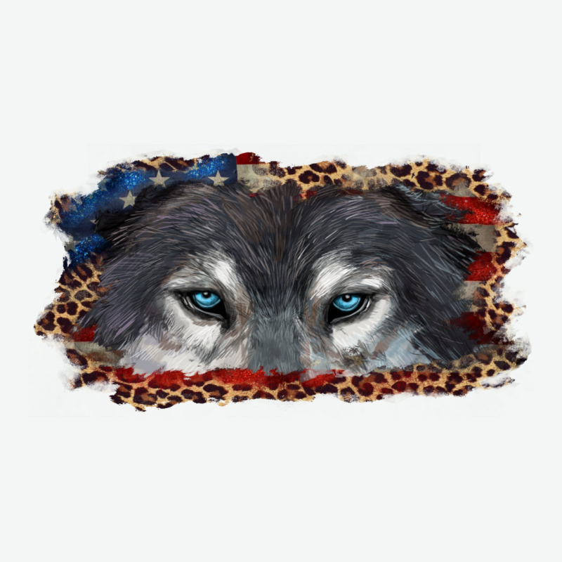 Wolf Eyes American Flag Urban Heavy Tee by RanaPortraitStore | Teevron
