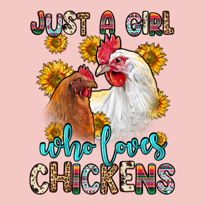 Just A Girl Who Loves Chickens Urban Heavy Tee by Zillion Design Studio | Teevron