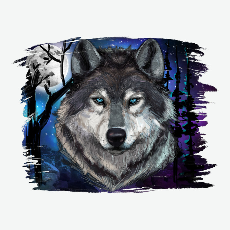 Wolf And Full Moon Urban Heavy Tee by RanaPortraitStore | Teevron