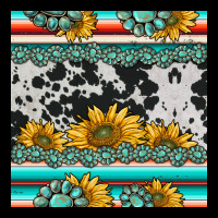 Sunflower Cowhide Serape Coaster Premium Sweatshirt | Teevron