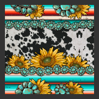 sunflower cowhide serape coaster | Teevron