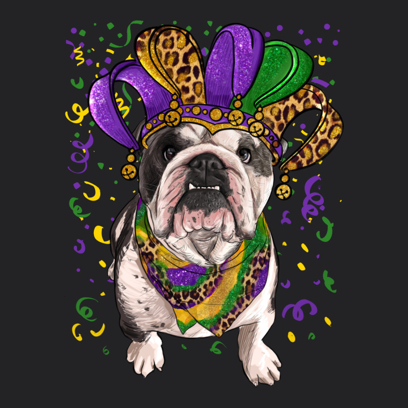 Mardi Gras Hat  English Bulldog Vintage Tee by RanaPortraitStore | Teevron