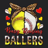 Busy Raising Ballers With Baseball And Softball Vintage Tee | Teevron