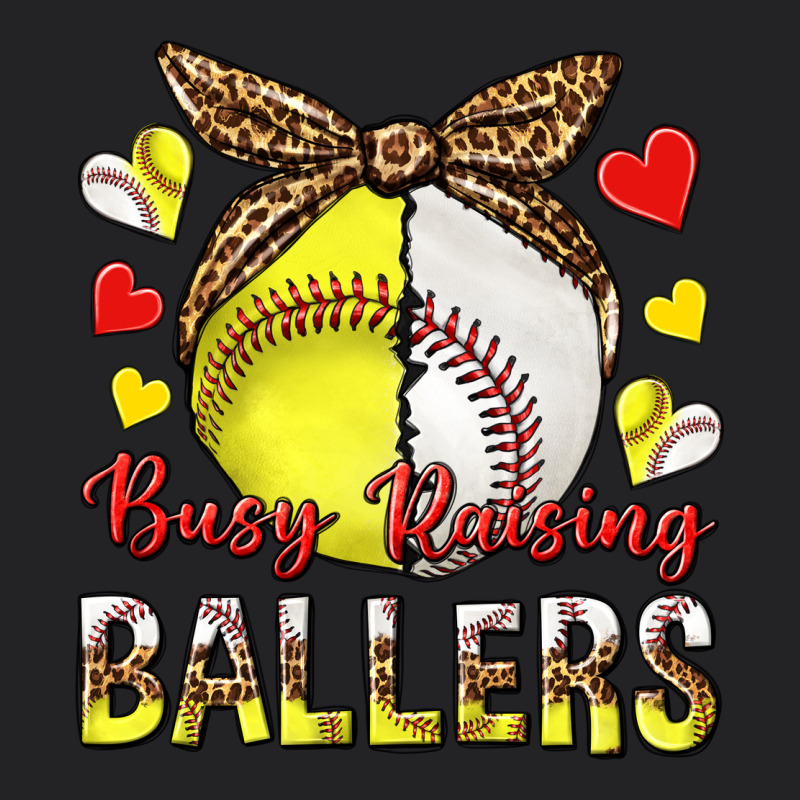 Busy Raising Ballers With Baseball And Softball Vintage Tee by texasbilliewilder | Teevron