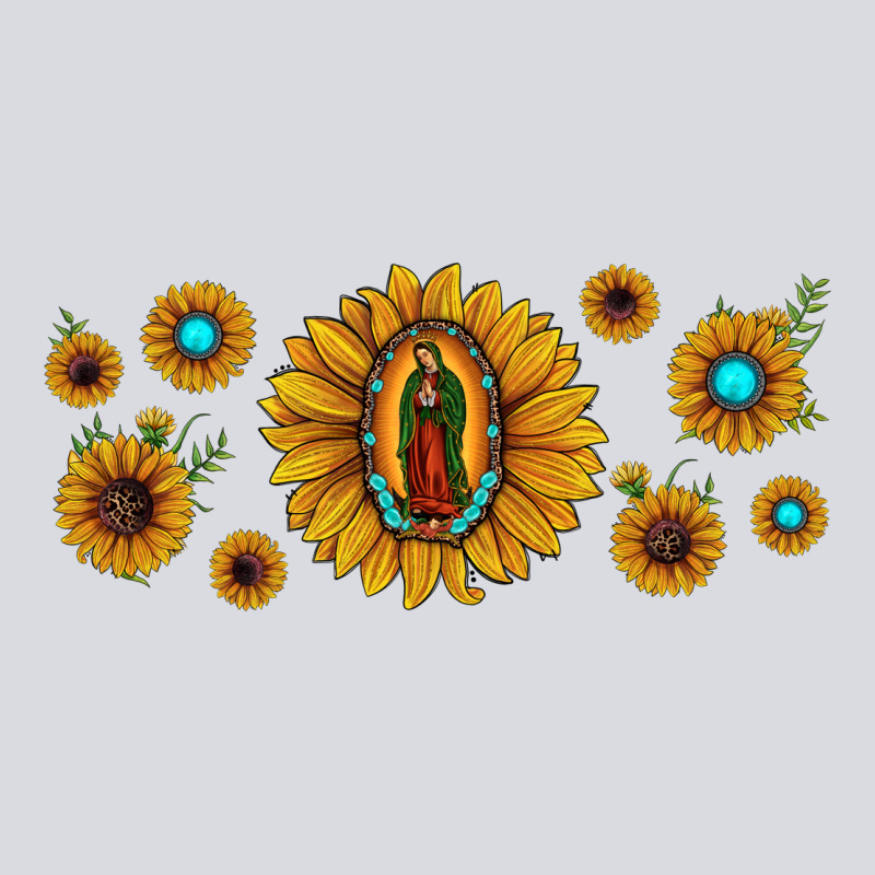 Sunflower Lady Of Guadalupe Zipper Hoodie by JahusDesignShop | Teevron