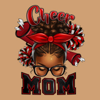 Cheer Mom Afro Messy Bun Vintage Tee | Teevron