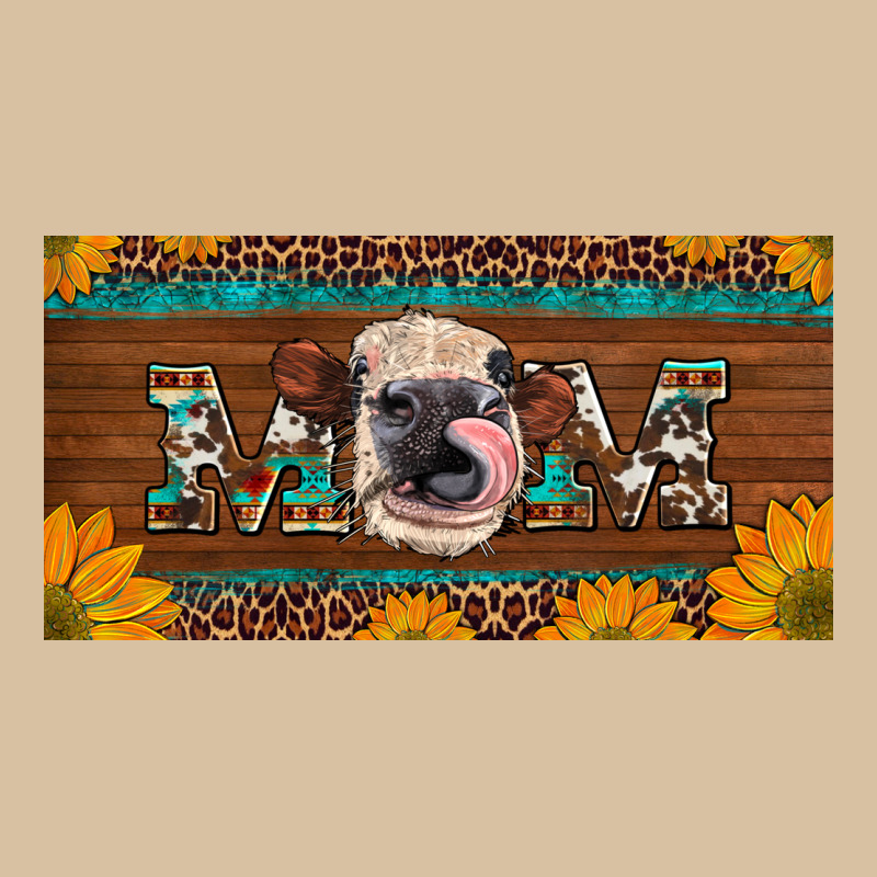 Western Heifer Mom With Sunflowers And Turquoise License Plate Heavyweight Hoodie by Artiststas | Teevron