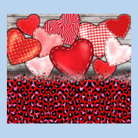 Valentine's Day Red Hearts Red Leopard Classic Tee | Teevron