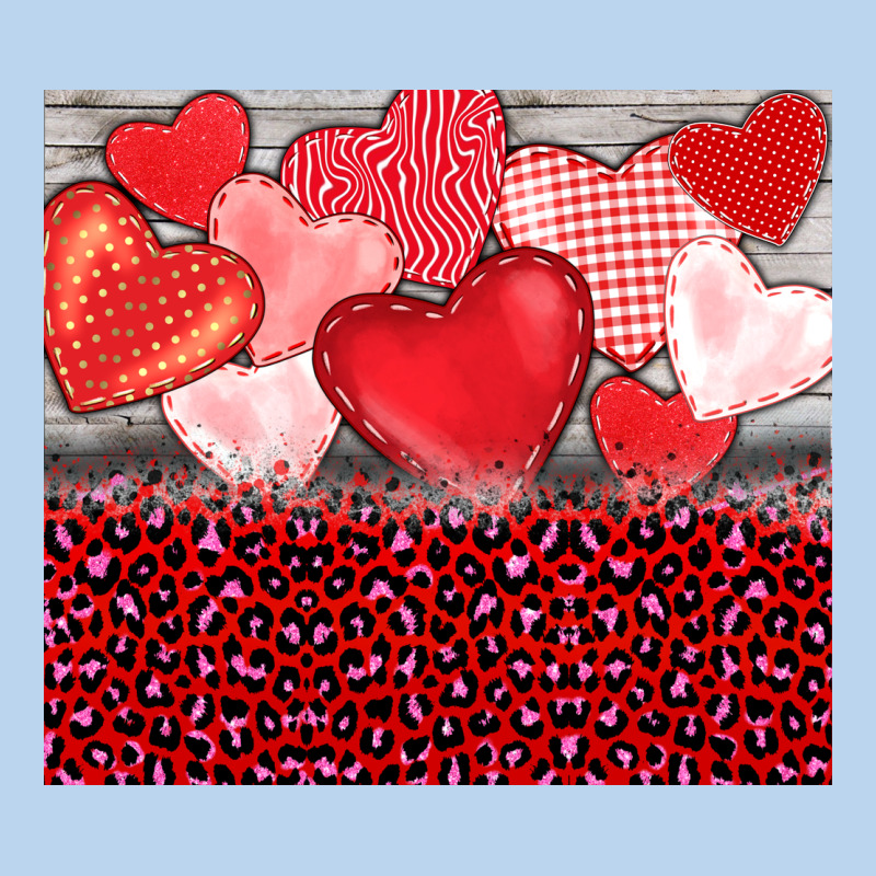 Valentine's Day Red Hearts Red Leopard Classic Tee by BarkalooDesign | Teevron