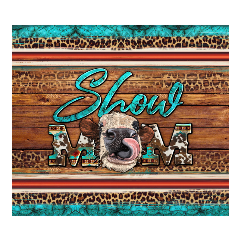 Show Mom Aztec Cowhide Leopard Heifer Heavyweight Hoodie by Artiststas | Teevron