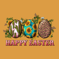 Happy Easter Eggs With Sunflower Leopard And Cactus Urban Heavy Tee | Teevron