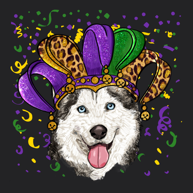 Mardi Gras Hat Husky Vintage Tee by RanaPortraitStore | Teevron
