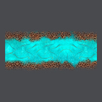 Turquoise Leopard Zipper Hoodie | Teevron