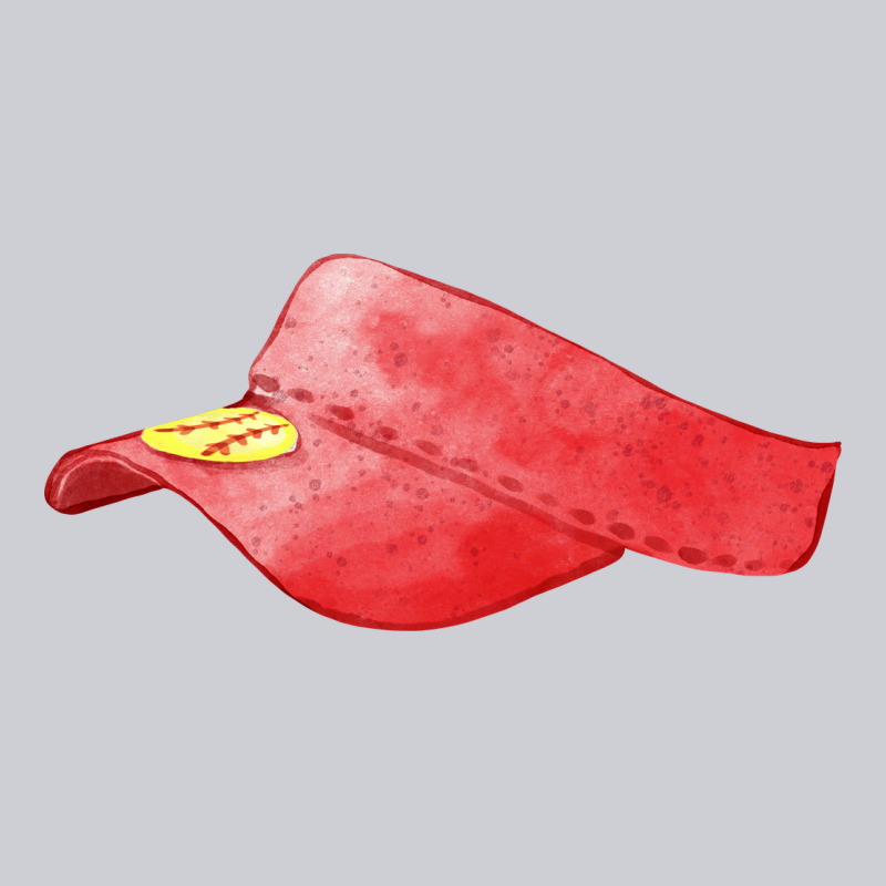 Red Softball Visor Fa Element Classic Tee by FaDigitalArtStudio | Teevron