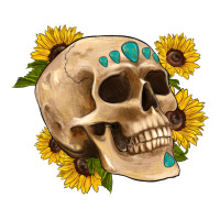 skull flowers and gemstone | Teevron