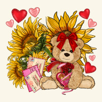 Valentines Day Sunflowers With Bear Hjf Premium Hoodie | Teevron