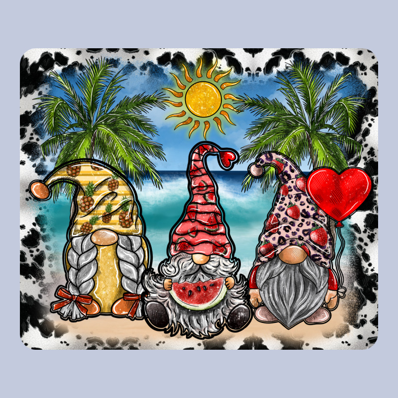 Summer Gnome Mousepad Long Sleeve Tee by SublimationCraftShop | Teevron