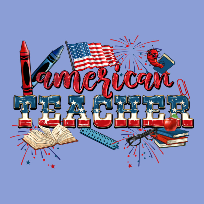 American Teacher 4th Of July Long Sleeve Tee by CowGirlArtShop | Teevron