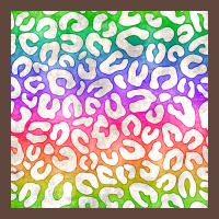 Watercolor Rainbow Leopard Seamless Pattern Classic Tee | Teevron
