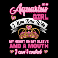 As A Aquarius Girl I Was Born With My Heart On My Sleeve And A Mouth Premium Sweatshirt | Teevron