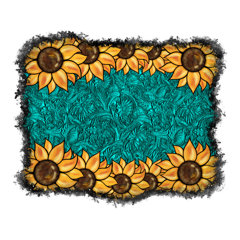 Sunflower Background Premium Sweatshirt by BarkalooDesign | Teevron