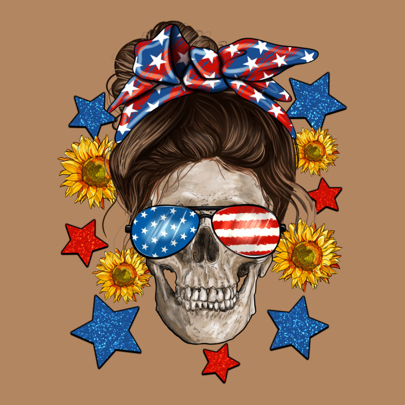 American Mom Skull Long Sleeve Tee by Neo Western | Teevron
