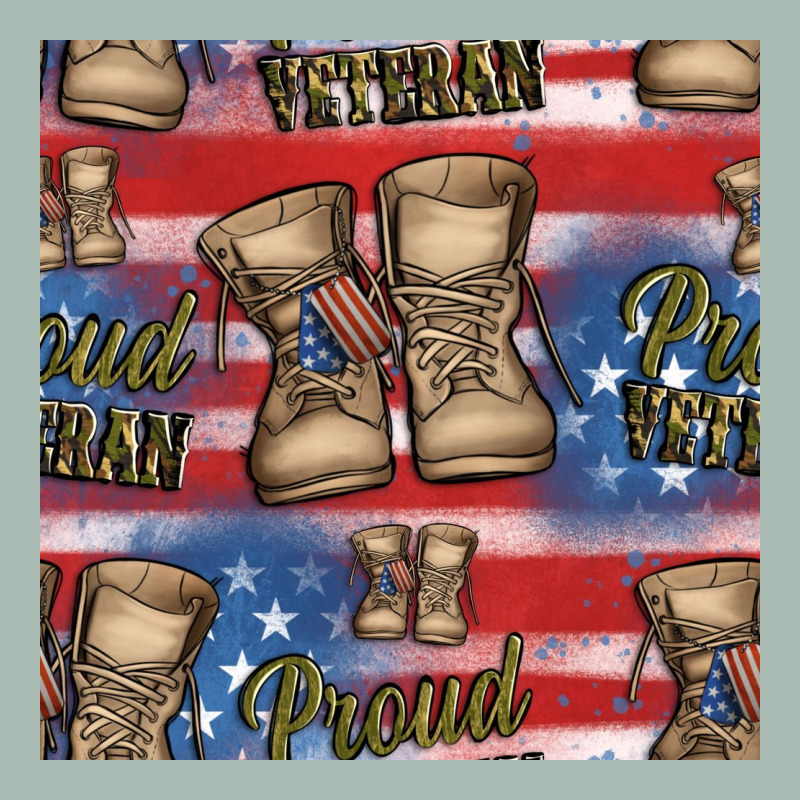 Proud Veteran Seamless Pattern Classic Tee by HRA Design Shop | Teevron
