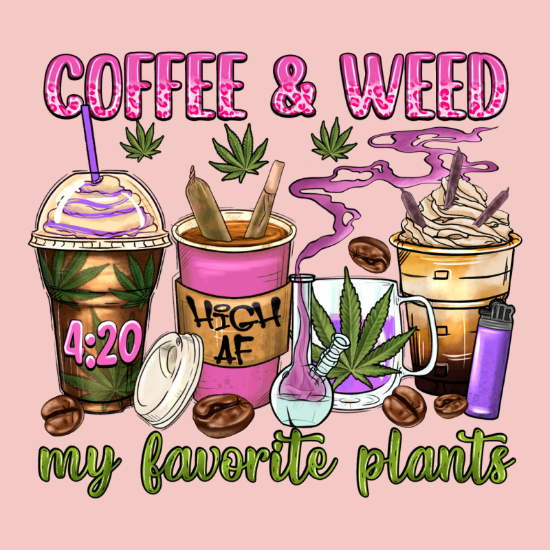 Coffee And Weed My Favorite Plants Urban Heavy Tee by Zillion Design Studio | Teevron