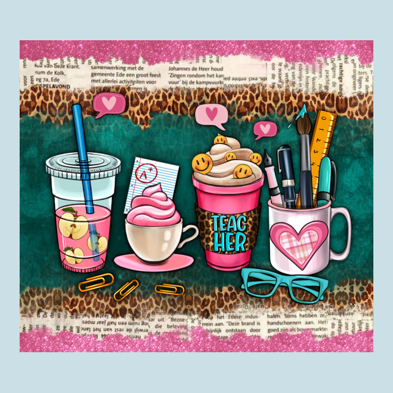 Teacher Coffee Cups Ladies Tee by AdoDesignShop | Teevron