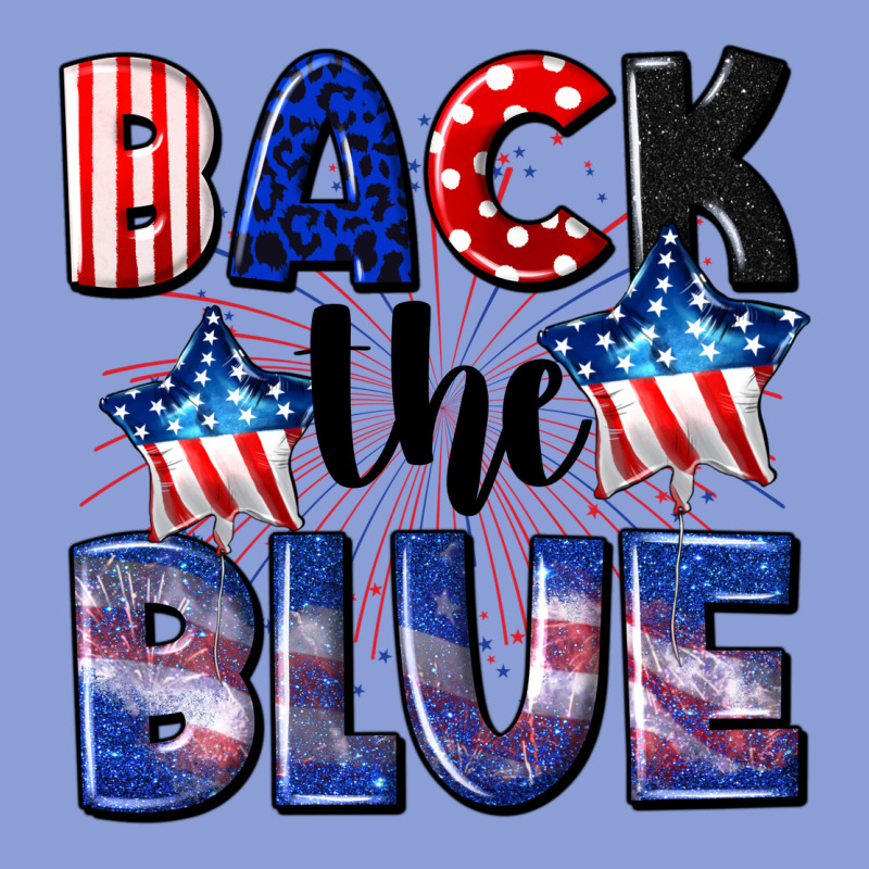 Back The Blue 4th Of July Long Sleeve Tee by CowGirlArtShop | Teevron