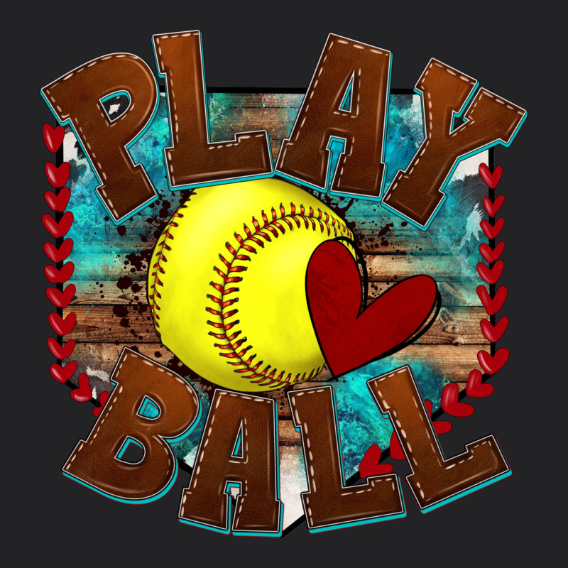 Play Ball Softball Vintage Tee by texasbilliewilder | Teevron