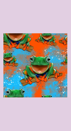 Funny Frogs Seamless Pattern Classic Tee Designed By Hra Design Shop