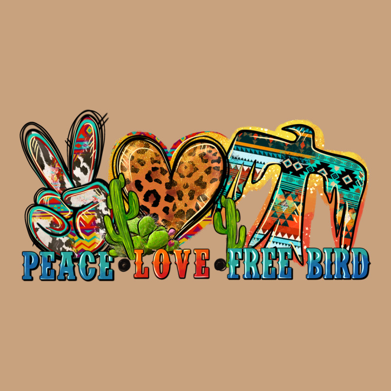 Peace Love Free Bird Vintage Tee by Zillion Design Studio | Teevron