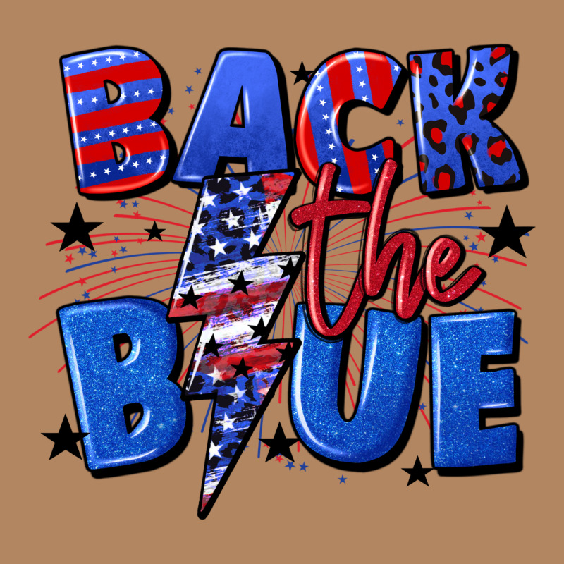 Back The Blue With Lightning Bolt 4th Of July Long Sleeve Tee by CowGirlArtShop | Teevron
