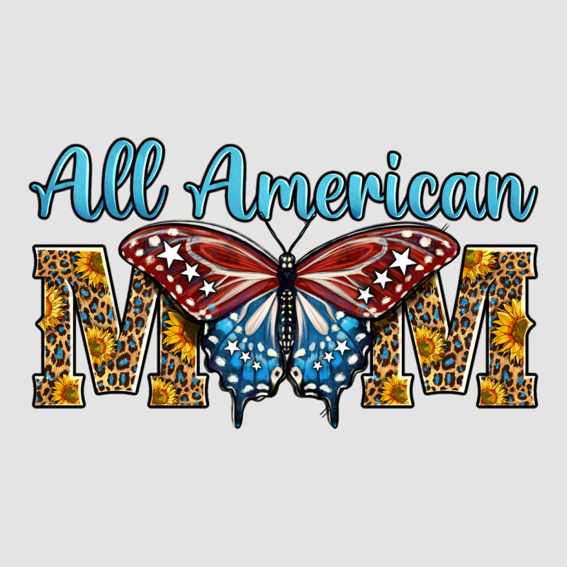 All American Mom American Flag Butterfly Premium Sweatshirt by LillyAllenDesigns | Teevron