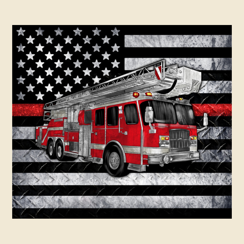 Thin Red Line American Flag Fire Truck Premium Tee by Artiststas | Teevron