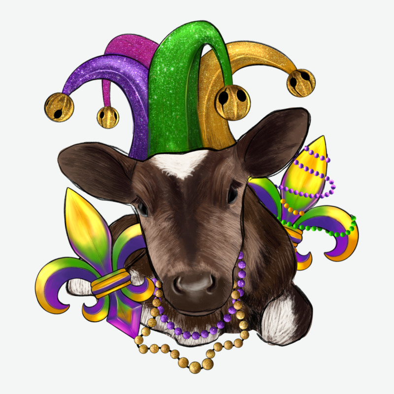 Mardi Gras Baby Cow Urban Heavy Tee by RanaPortraitStore | Teevron