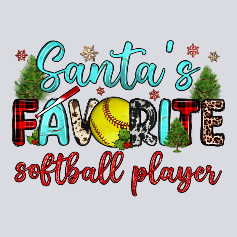 Santa S Favorite Softball Player Zipper Hoodie by JahusDesignShop | Teevron