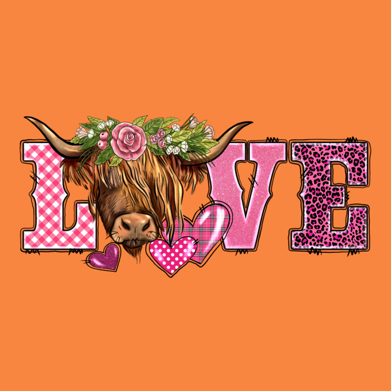 Valentine's Day Love Highland Cow Premium Sweatshirt by BarkalooDesign | Teevron