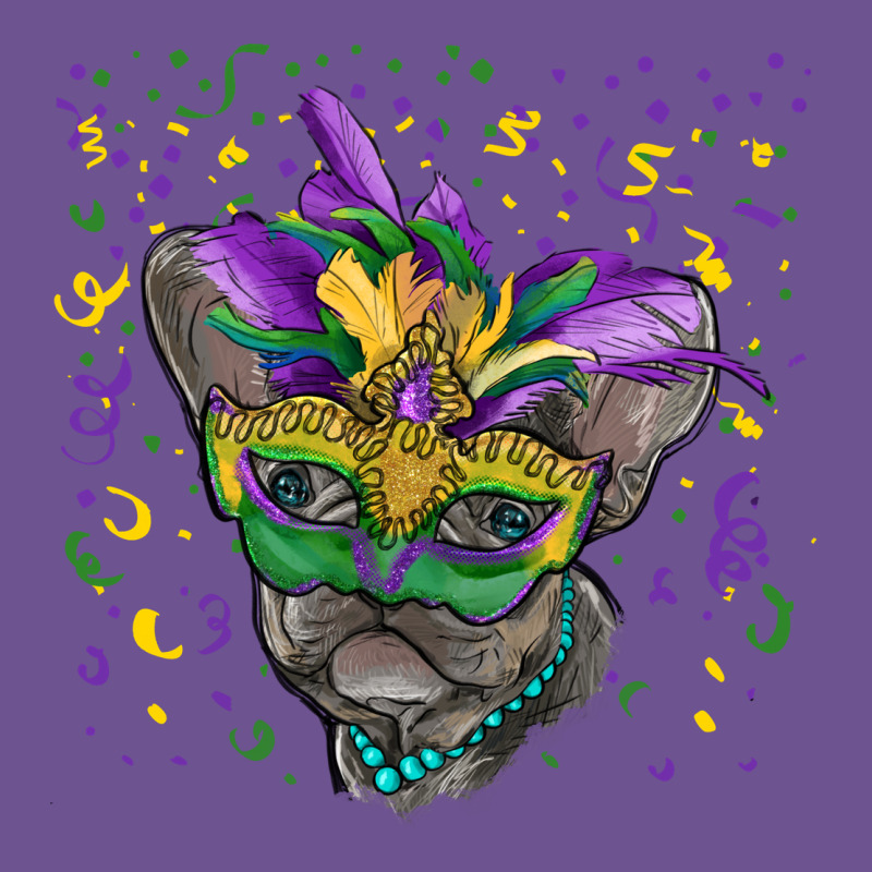 Mardi Gras Mask French Bulldog Vintage Tee by RanaPortraitStore | Teevron