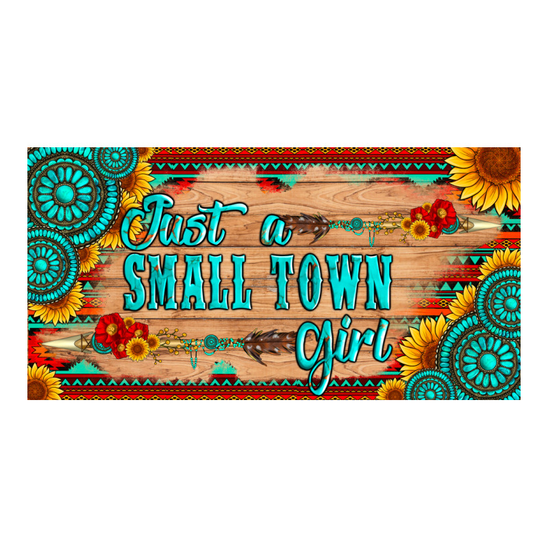 Just A Small Town Girl Wlth Gemstone Arrow And Sunflowers Licanse Plat Heavyweight Hoodie by Artiststas | Teevron