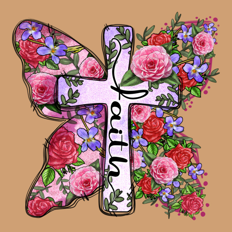 Faith Butterfly Cross Vintage Tee by Zillion Design Studio | Teevron