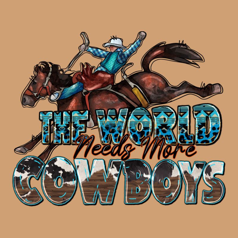 The World Needs More Cowboys Vintage Tee by Zillion Design Studio | Teevron