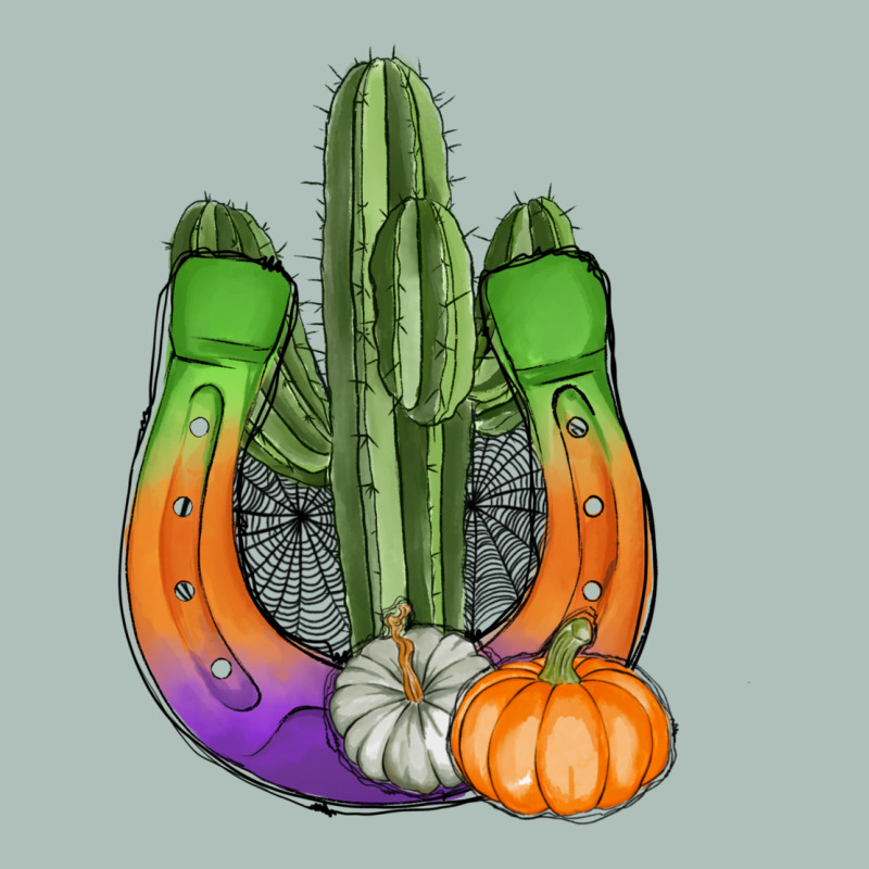 Horseshoe Halloween Cactus Heavyweight Hoodie by AdoDesignShop | Teevron
