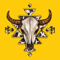 Bull Skull With Aztec Premium Hoodie | Teevron
