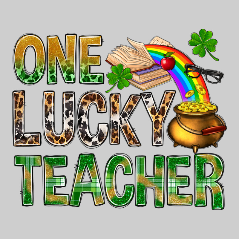 One Lucky Teacher St Patricks Premium Sweatshirt by NancyCooperArtShop | Teevron