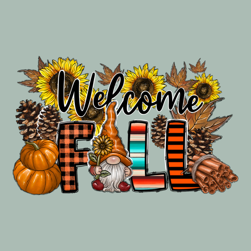 Welcome Fall Pumpkin Classic Tee by CowhideDigitalArt | Teevron