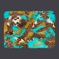 Western Turquoise Leopard And Cowhide Background Heavyweight Hoodie | Teevron
